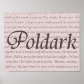 Poldark Zitat Poster (Vorne)