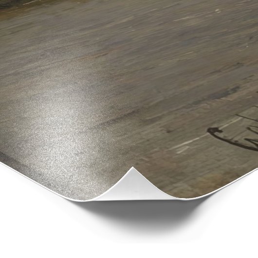 Polder mit Mills bei Overschie Fotodruck (Ecke)