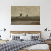Polder mit Mills bei Overschie Leinwanddruck (Insitu (Schlafzimmer))