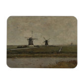Polder mit Mills bei Overschie Magnet (Horizontal)