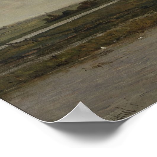 Polder mit Mills bei Overschie Poster (Ecke)