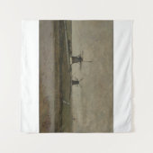 Polder mit Mills bei Overschie Wandteppich (Vorderseite (Horizontal))