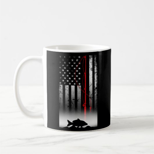 Pole-amerikanische Flagge für den Patriotischen Fi Kaffeetasse (Links)