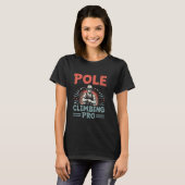 Pole Climbing Pro Lineman Electrician Electric Lin T-Shirt (Vorne ganz)