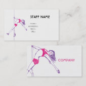 pole danse BUSINESS CARD Visitenkarte (Vorne/Hinten)
