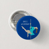 Pole Fitness Button (Vorne & Hinten)