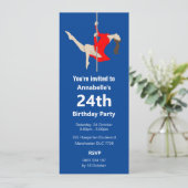 Pole Fitness Einladung (Stehend Vorderseite)