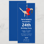 Pole Fitness Einladung (Vorne/Hinten)