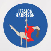 Pole Fitness Etiketten (Design 1)