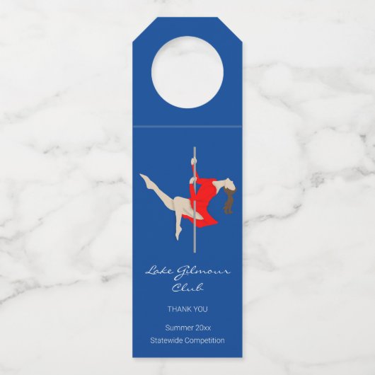 Pole Fitness Flaschenanhänger (Vorderseite)