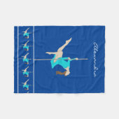 Pole Fitness Fleecedecke (Vorderseite (Horizontal))