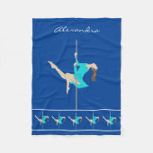 Pole Fitness Fleecedecke (Vorderseite)