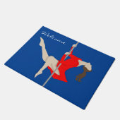 Pole Fitness Fußmatte (Schrägansicht)