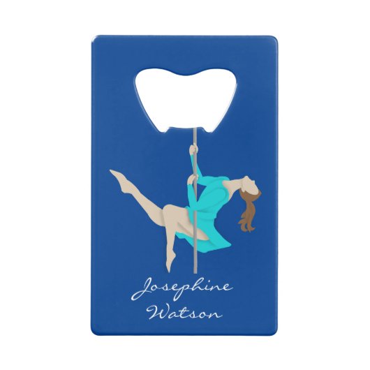 Pole Fitness Geldbeutel Flaschenöffner (Vorderseite)
