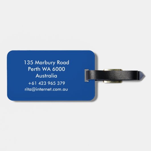 Pole Fitness Gepäckanhänger (Rückseite horizontal)