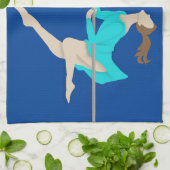 Pole Fitness Geschirrtuch (Gefaltet)
