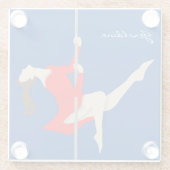 Pole Fitness Glasuntersetzer (Rückseite)