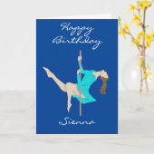 Pole Fitness Karte (Gelbe Blume)