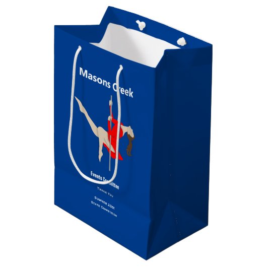 Pole Fitness Mittlere Geschenktüte (Vorderseite Schrägansicht)