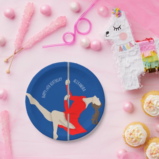 Pole Fitness Pappteller (Party)