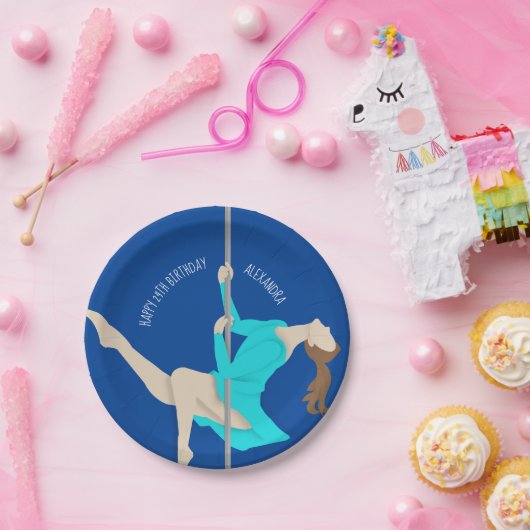 Pole Fitness Pappteller (Party)