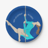 Pole Fitness Pappteller (Vorderseite)