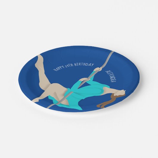 Pole Fitness Pappteller (Schrägansicht)