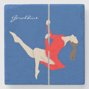 Pole Fitness Steinuntersetzer