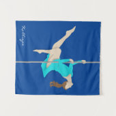 Pole Fitness Wandteppich (Vorderseite (Horizontal))