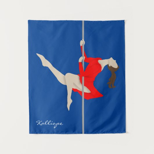 Pole Fitness Wandteppich (Vorderseite)