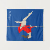 Pole Fitness Wandteppich (Vorderseite (Horizontal))