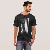 Pole Flag Patriotic Track and Field Pole Vault USA T-Shirt (Vorne ganz)
