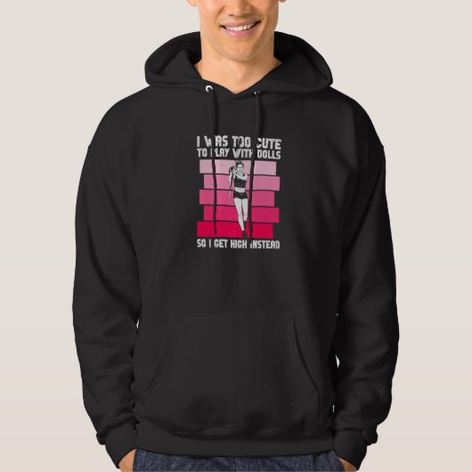 Pole Jumper Girl and Pole Vault Jump Athlete 1 Hoodie (Vorderseite)