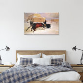 Pole Pair mit einem Trace Pferd in Bolschoi Leinwanddruck (Insitu (Schlafzimmer))