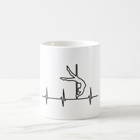 Pole-Tanz-Herzschlag-Kaffee-Tasse Kaffeetasse (Mittel)
