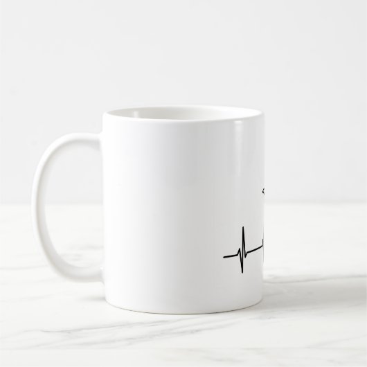 Pole-Tanz-Herzschlag-Kaffee-Tasse Kaffeetasse (Links)