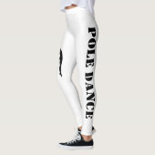 Pole-Tanz-schwarze u. weiße Leggings mit (Links)