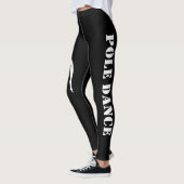 Pole-Tanz-schwarze u. weiße Leggings mit (Links)