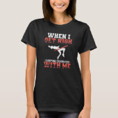 Pole Vault Athlete Design für Pole Jumper Vaultier T-Shirt (Vorderseite)