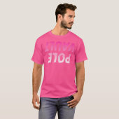 Pole Vault Auf Glitch Pole Gewölbe T-Shirt (Vorne ganz)