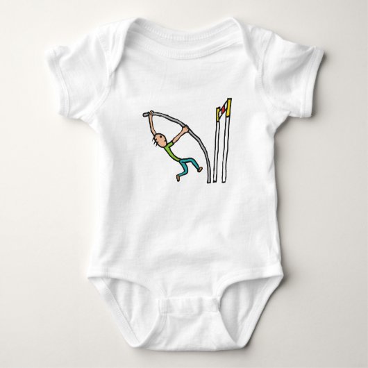 Pole Vault Baby Strampler (Vorderseite)