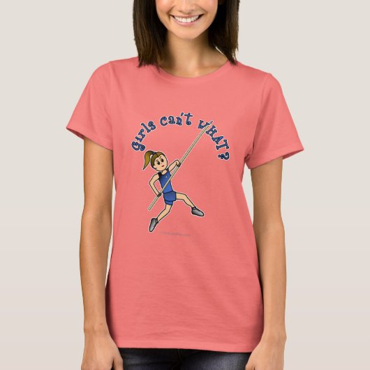 Pole Vault - Blau (hell) T-Shirt (Vorderseite)