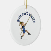 Pole Vault - Blau (Licht) Keramikornament (Rechts)