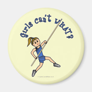 Pole Vault - Blau (Licht) Magnet