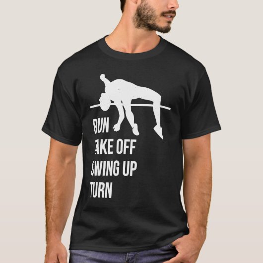 Pole Vault For Athletics Bar High Jumper Track And T-Shirt (Vorderseite)