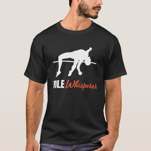 Pole Vault For Athletics Bar High Jumper Track And T-Shirt (Vorderseite)