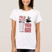 Pole Vault Funny Pole Vaulters Set Hoch Bar T-Shirt (Vorderseite)