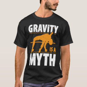 Pole Vault für Athletics Bar High Jumper Track und T-Shirt