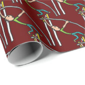 Pole Vault Geschenkpapier (Rolleneckpunkt)