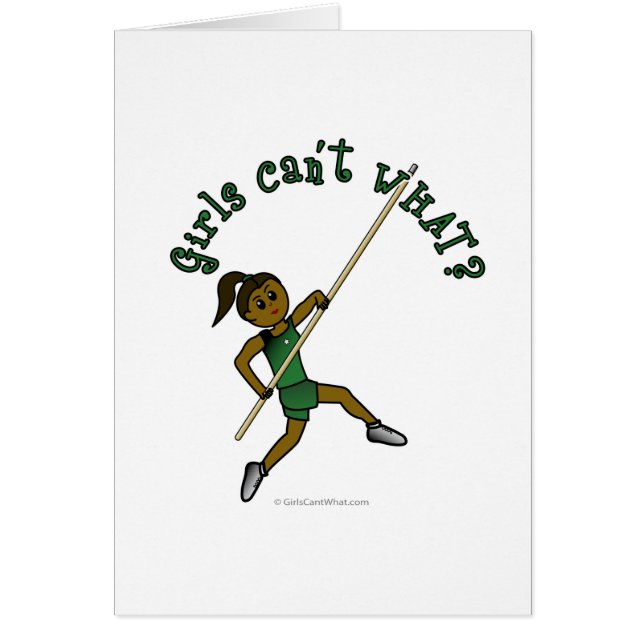 Pole Vault - Grün (dunkel) (Vorne)